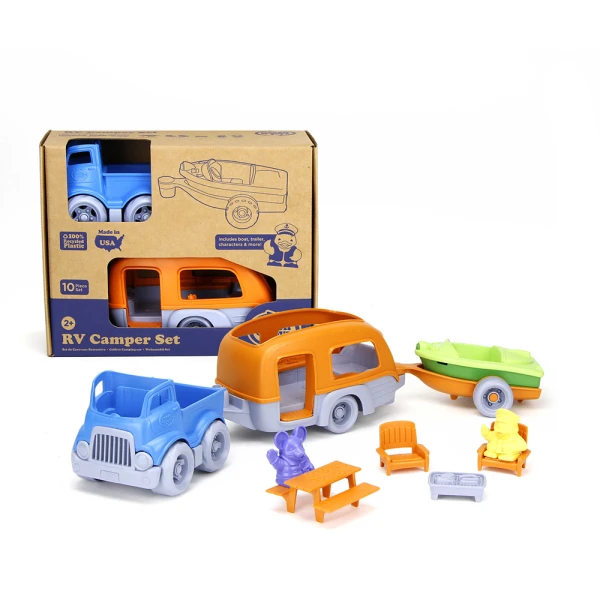 GREEN TOYS ΣΕΤ ΚΑΤΑΣΚΗΝΩΣΗΣ ΜΕ ΟΧΗΜΑΤΑ RVCO-1459
