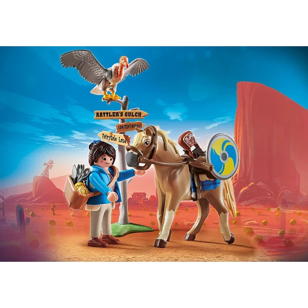 PLAYMOBIL THE MOVIE MARLA AND HER HORSE