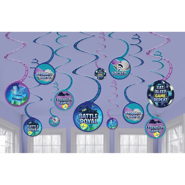 CEILING HANGING DECORATIVES 12 pcs 13 cm BATTLE ROYAL
