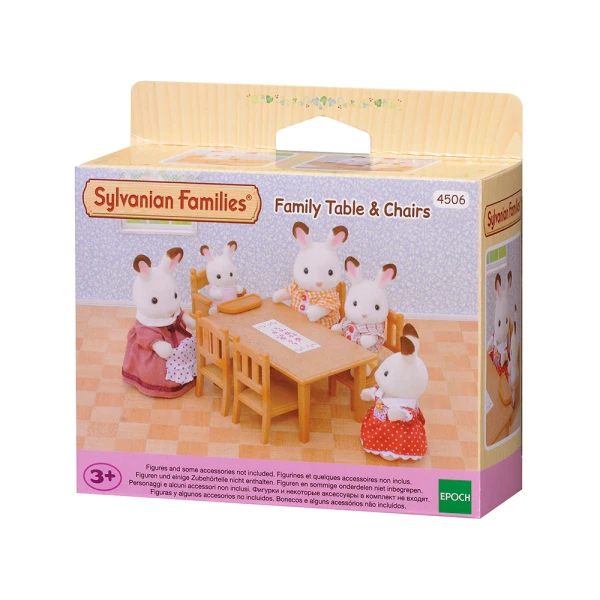 THE SYLVANIAN FAMILIES ΟΙΚΟΓΕΝΕΙΑΚΟ ΤΡΑΠΕΖΙ ΜΕ ΚΑΡΕΚΛΕΣ 4506