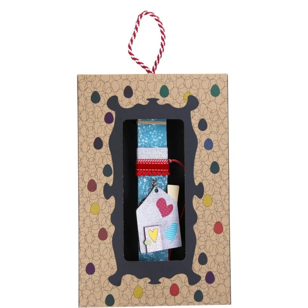 SYNCHRONIA HANDMADE CANDLE 20 cm KEYCHAIN HOUSE - VERAMAN