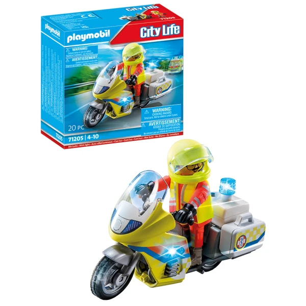 PLAYMOBIL CITY LIFE ΔΙΑΣΩΣΤΗΣ ΜΕ ΜΟΤΟΣΥΚΛΕΤΑ