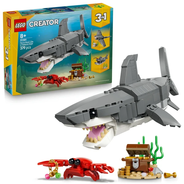 LEGO® CREATOR ΆΓΡΙΟΣ ΚΑΡΧΑΡΙΑΣ ΜΕ ΣΕΝΤΟΥΚΙ ΘΗΣΑΥΡΟΥ