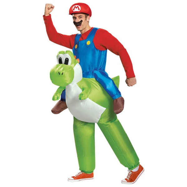 ADULTS CARNIVAL COSTUME MARIO RIDING YOSHI INFLATABLE