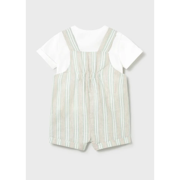MAYORAL SET DUNGAREES DRESSY AQUA 