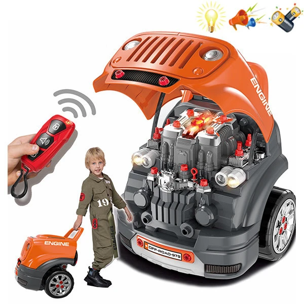 ENGINE WORKSHOP MOTOR MASTER WITH LIGHTS AND SOUND ORANGE