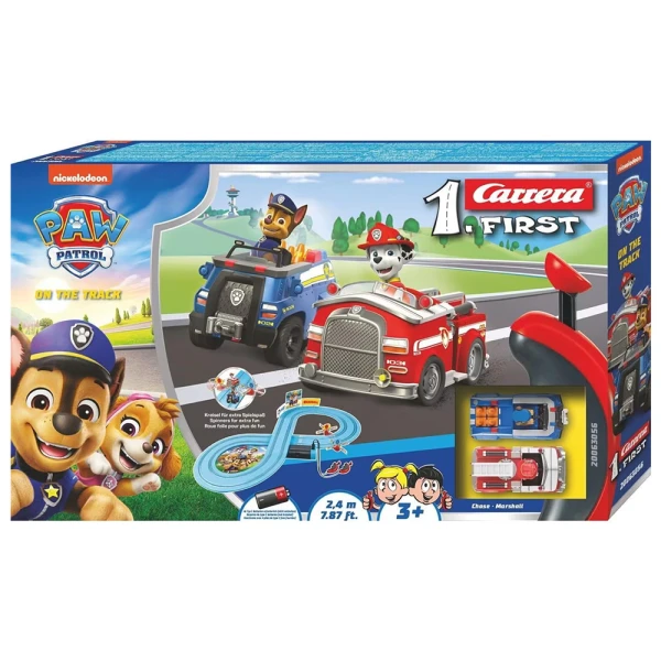 CARRERA FIRST SET 1:50 PAW PATROL MARSHALL & CHASE ON THE TRACK 2.4m