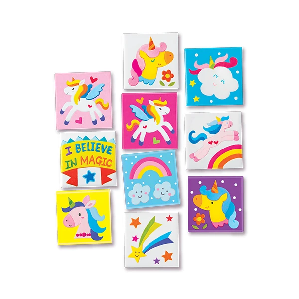 4M CONSTRUCTION UNICORN DECOR MAGNETS