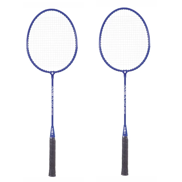 AMILA ΣΕΤ 2 ΡΑΚΕΤΕΣ BADMINTON ΜΕΤΑΛΛΙΚΕΣ ΚΑΙ 3 ΜΠΑΛΑΚΙΑ