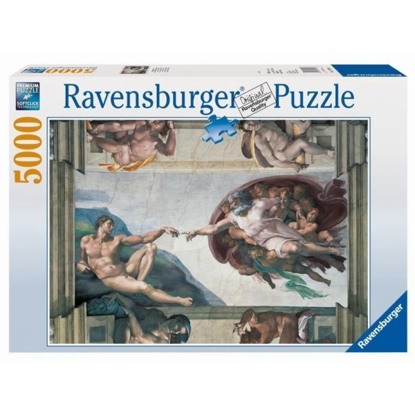 RAVENSBURGER ΠΑΖΛ 5000 τεμ. MICHELANGELO Η ΔΗΜΙΟΥΡΓΙΑ
