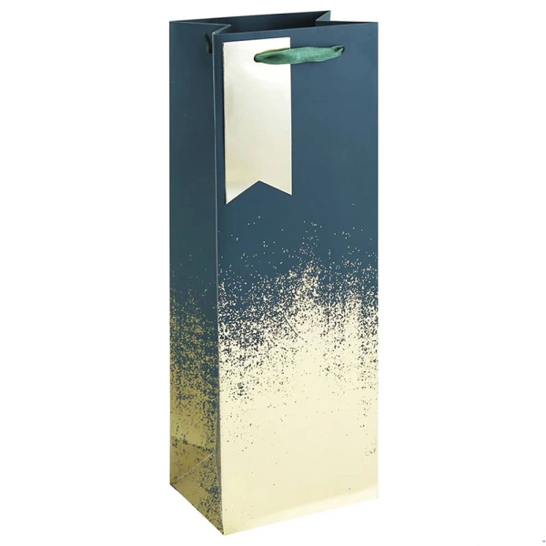 GIFT BAG 12.7X9X35,5 cm GREEN GOLD