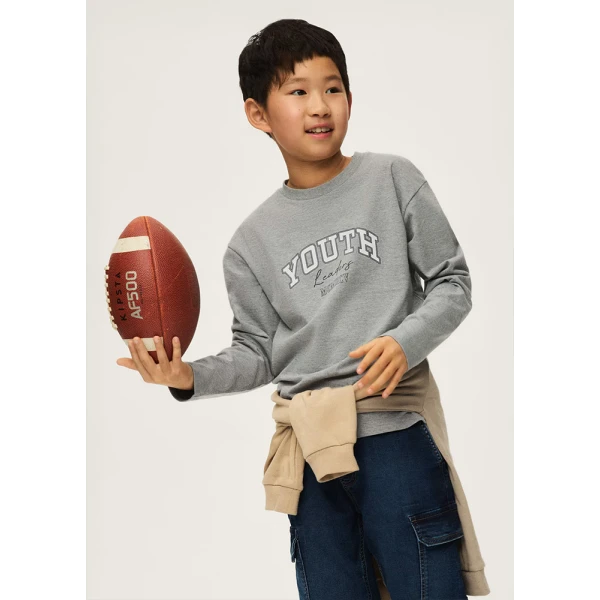 MAYORAL T-SHIRT LONG SLEEVES BASIC DARK GREY