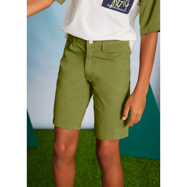 MAYORAL BERMUDA SHORTS 5 POCKETS BASIC GREEN 