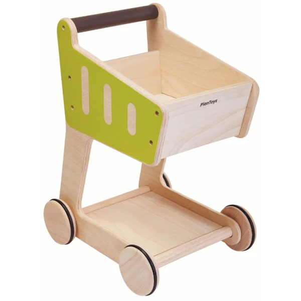 PLAN TOYS ΞΥΛΙΝΟ ΚΑΡΟΤΣΙ SUPER MARKET