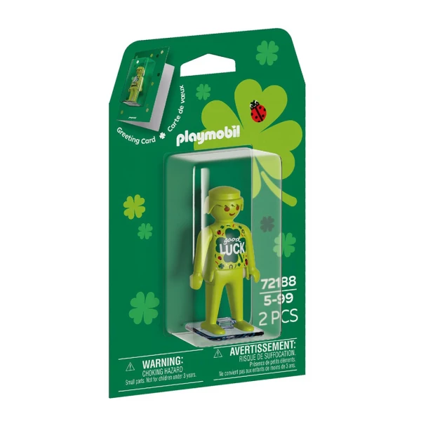 PLAYMOBIL GIFT COLLECTION GREETING CARD GOOD LUCK