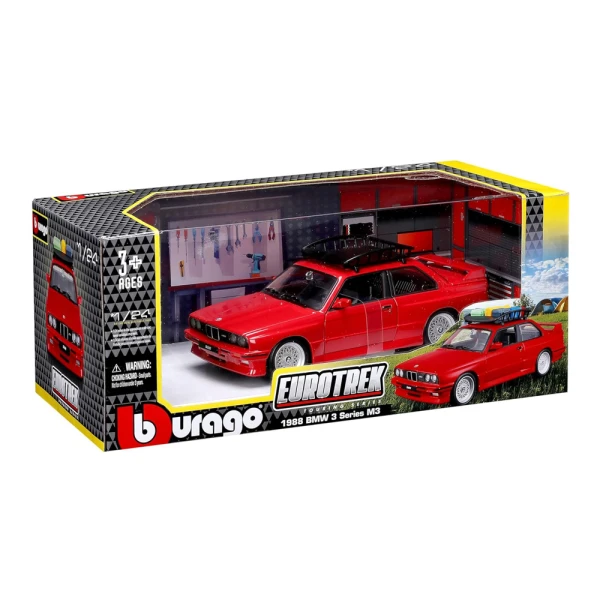 BBURAGO 1:24 BMW M3 (1988) WITH RACK BASKET
