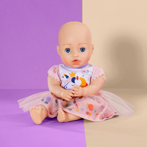 ZAPF CREATION BABY BORN DRESS UNICORN 43 cm