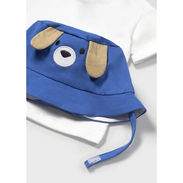 MAYORAL SET DUNGAREES WITH PRINT ELECTRIC BLUE