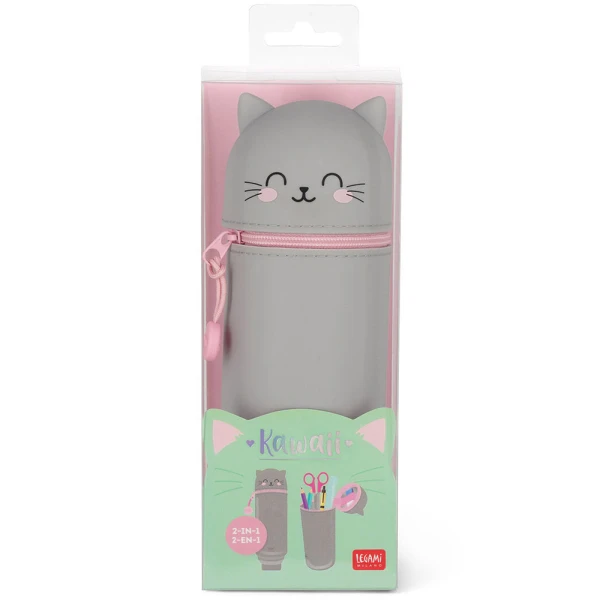 LEGAMI 2 IN 1 SILICONE PENCIL CASE KAWAII KITTY