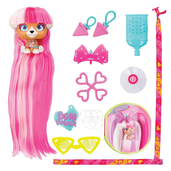VIP PETS SERIES 3 BOW POWER COLLECTIBLE DOLL WITH EXTRA LONG HAIR - 6 DESIGNS