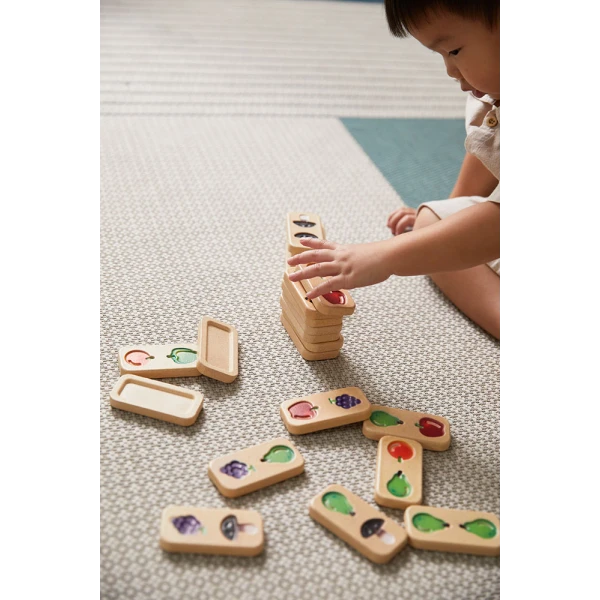 DOMINO GAME PLAN TOYS WITH FRUITS & VEGETABLES