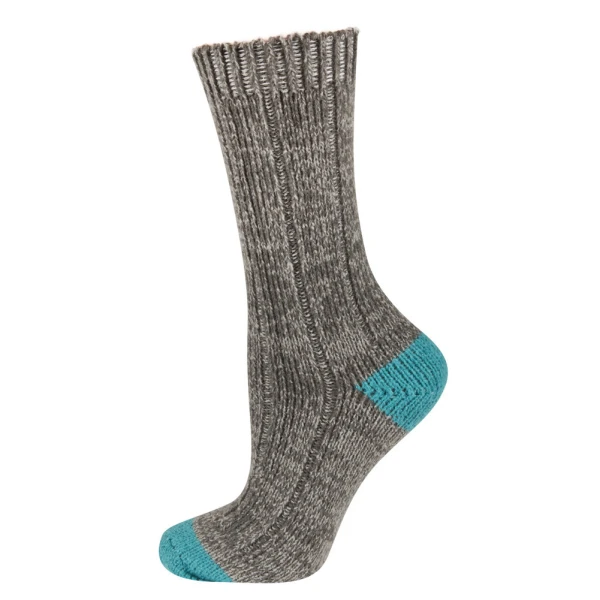 SOXO SOCKS SUPER SOFT GREY-PETROL