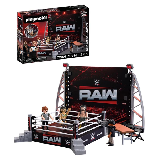 PLAYMOBIL WWE® SETH ROLLINS ΚΑΙ CM PUNK ΣΤΟ ΡΙΝΓΚ