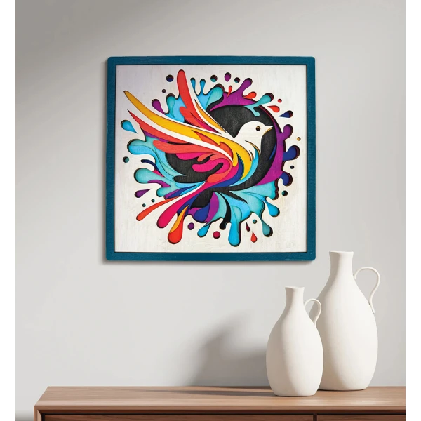 SPLAT PLANET WOODEN ART CRAFT KIT HUMMINGBIRD