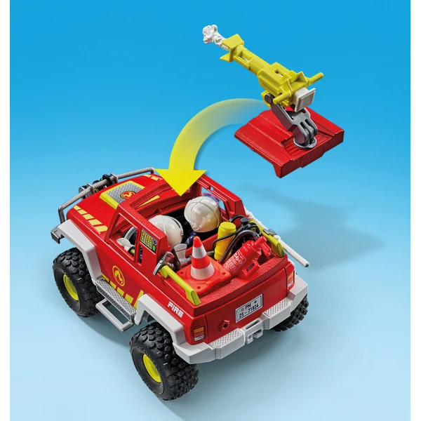 PLAYMOBIL ACTION HEROES FIREFIGHTING TRUCK 4X4