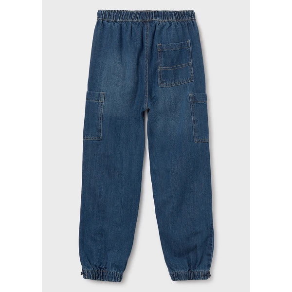 MAYORAL TROUSERS DENIM CARGO PARACHUDENIM 