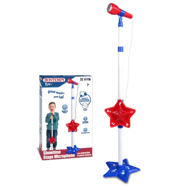 BONTEMPI STAGE MICROPHONE RED/BLUE