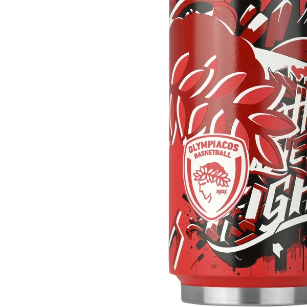 ESTIA HOME ART ΘΕΡΜΟΣ TRAVEL CUP 500ml - OLYMPIACOS TOGETHER WE FIGHT