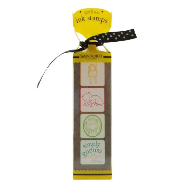 GORJUSS VACATION SELF INKING STAMP SET RUBY YELLOW