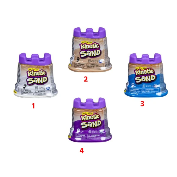 KNS SAND KINETIC SAND SINGLE CASTLE - 4 COLOURS