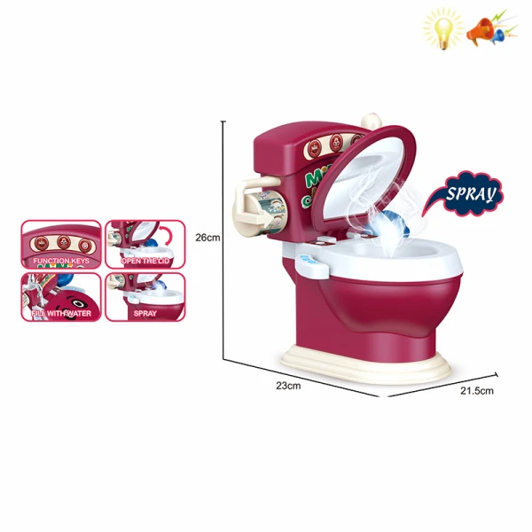 MINI TOILET WITH LIGHTS & SOUNDS