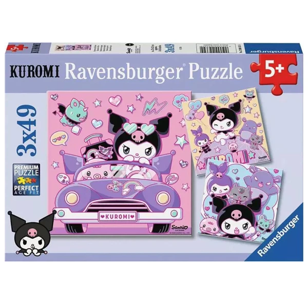 RAVENSBURGER PUZZLE 3X49 pcs KUROMI