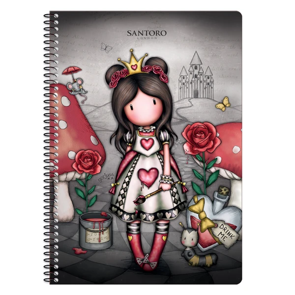 SPIRAL NOTEBOOK 2 TOPICS 17X25 cm GORJUSS - 3 DESIGNS