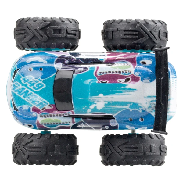 EXOST JUMP TOY CAR FRICTION POWERED WITH RAMP AND OBSTACLES - 3 DESIGNS