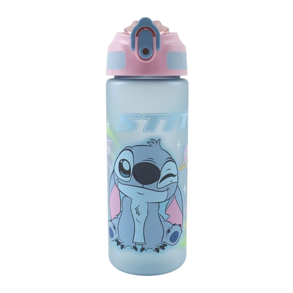PLASTIC WATER BOTTLE 600ml WITH STRAW STITCH