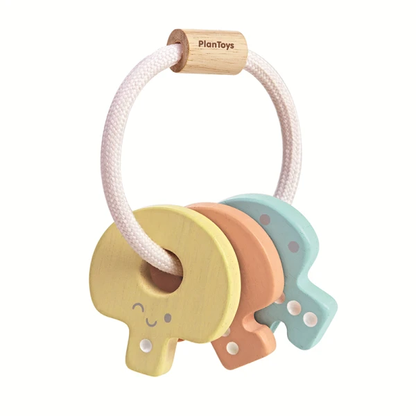 PLAN TOYS ΞΥΛΙΝΗ ΚΟΥΔΟΥΝΙΣΤΡΑ ΚΛΕΙΔΙΑ ΠΑΣΤΕΛ