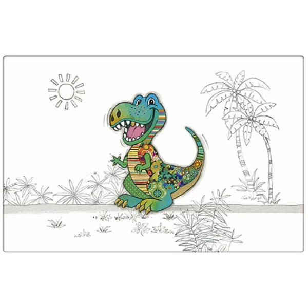 KIUB KOOK PLACEMAT 43X28 cm PP DINO