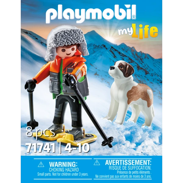 PLAYMOBIL MY LIFE HIKER WITH SAINT BERNARD