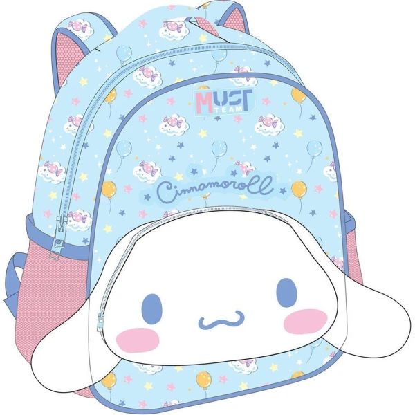 MUST TEAM ΤΣΑΝΤΑ ΠΛΑΤΗΣ ΝΗΠΙΟΥ 27Χ10Χ31 εκ. 2 ΘΗΚΕΣ - CINNAMOROLL EARS ΓΑΛΑΖΙΟ