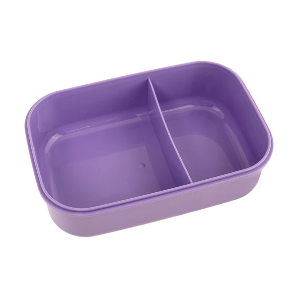 POLO 2026 PLASTIC LUNCH BOX WITH DIVIDER 1100ml VIOLET-LIGHT CYAN