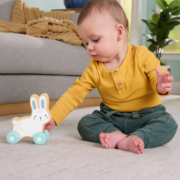 FISHER PRICE NEWBORN PULL ALONG BUNNY