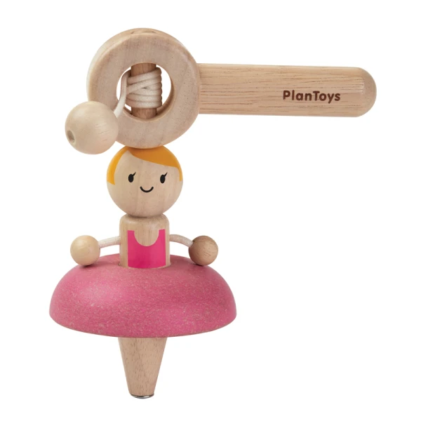 PLAN TOYS WOODEN TOY TEETOTUM BALLERINA