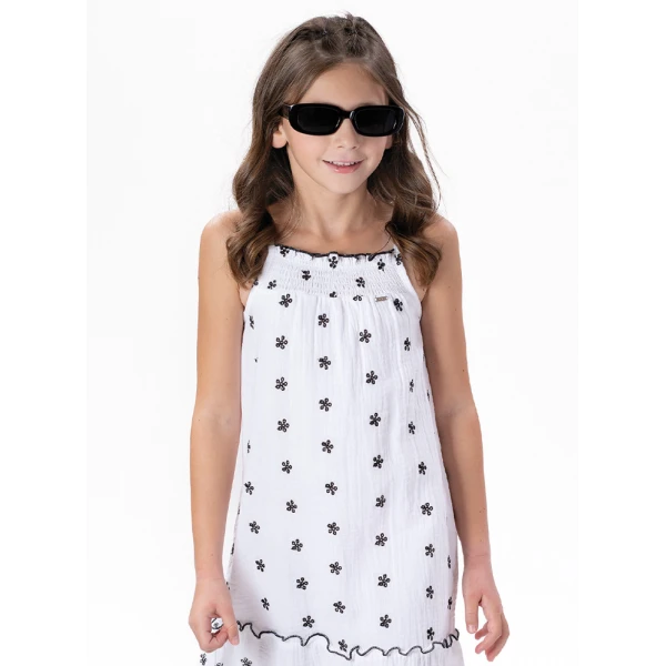 ENERGIERS DRESS GIRL ECRU