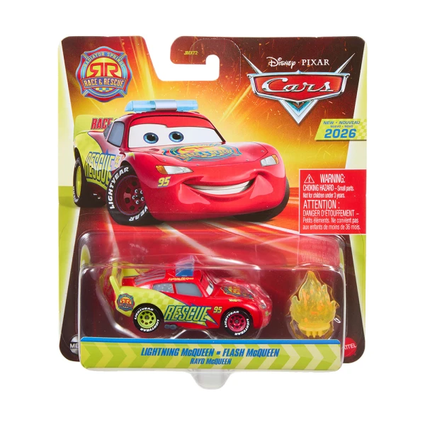 CARS RACE & RESCUE CAR WITH ACCESSORIES LIGHTNING McQUEEN