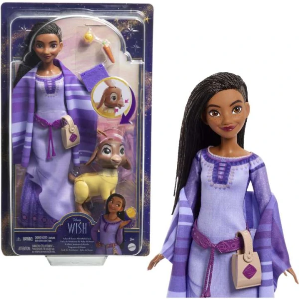 DISNEY WISH ΒΑΣΙΚΗ ΚΟΥΚΛΑ ASHA OF ROSAS ΚΑΙ ΦΙΛΟΣ