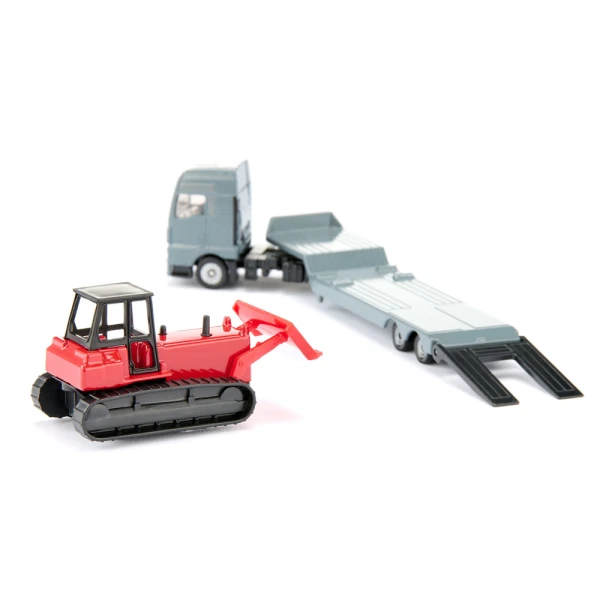 SIKU MAN LORRY WITH BULLDOZER 1:87